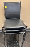 LOT OF 3 STACKABLE CHAIRS
