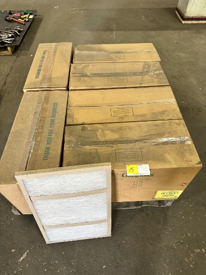LOT OF 6 BOXES OF 16" X 25" X 1" AIR FILTERS (12 PIECES PER BOX)