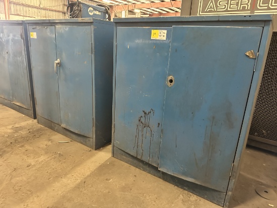 LOT OF 4 TOOL CABINETS (36" WIDTH X 42" HEIGHT)