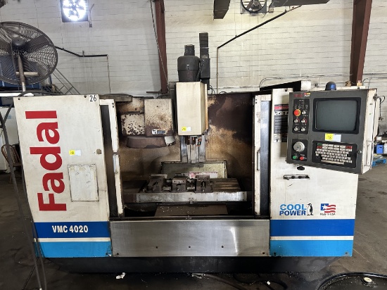 FADAL VMC 4020 CNC VERTICAL MACHINING CENTER (MODEL 906-1) YEAR OF MFG. 2000, SERIAL #012000101423