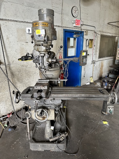 SUPERMAX MILLING MACHINE (MODEL YCM-1 1/2 VA) YEAR OF MFG. 1990