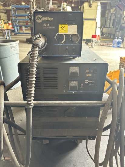 MILLER 22A 24V WIRE FEEDER & MILLER CP-302 CV/DC POWER SOURCE, SKU: 903786, WELDER