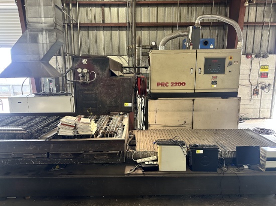 PRC 2200 (MODEL SL 2200) LASER CUTTING MACHINE, MANF. 1996, SERIAL # 9604-L-613, PULSA SA 300, TAEev