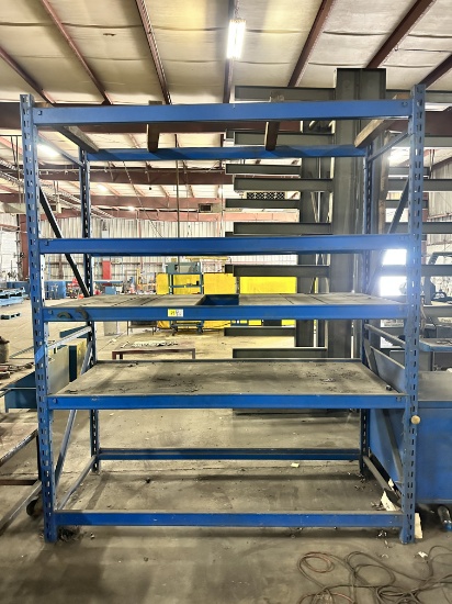 1 SECTION OF PALLET RACKING (42"W  X 8'L  X  10'H)