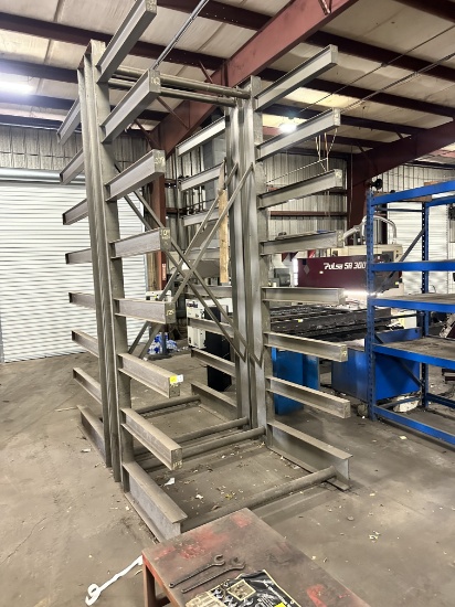 QTY 2 METAL RACKING (6'W  X 6'L  X 14'H) X $