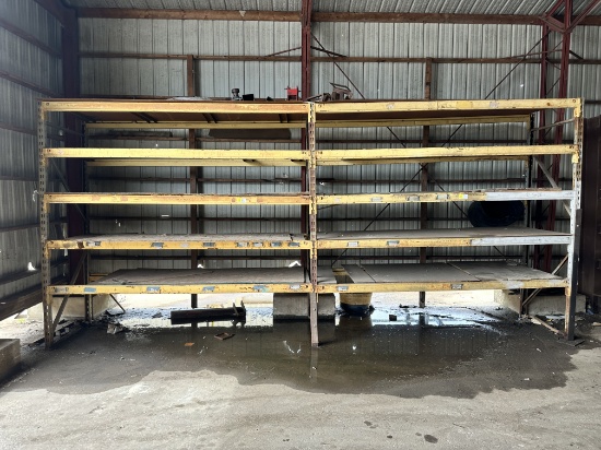 2 SECTIONS OF PALLET RACKING (20'W  X  42"L  X  9'6"H)