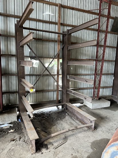 METAL RACK (6'W  X  5'L  X  9'6"H)
