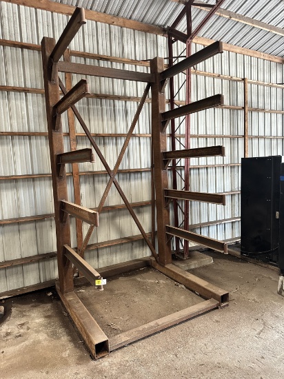 METAL RACK (6'W  X  6'L  X  11'6"H)