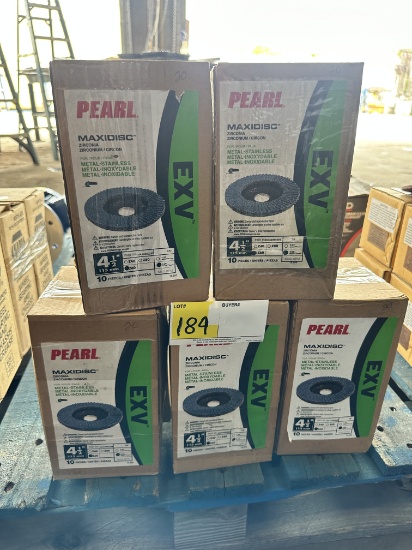 QTY 5 BOXES OF PEARL MAXIDISC 4 1/2" Z60 (10 PCS. PER BOX) X $