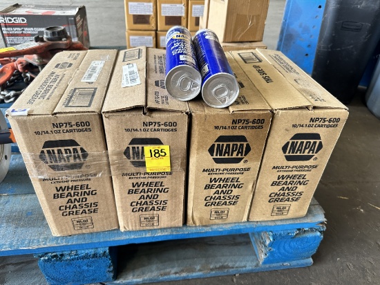 QTY 4 BOXES OF NAPA WHEEL BEARING AND CHASSIS GREASE CARTIDGES (10 PER BOX)