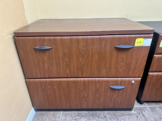 2 DRAWER LATERAL FILING CABINET (36"W X 24"D X 30"H)