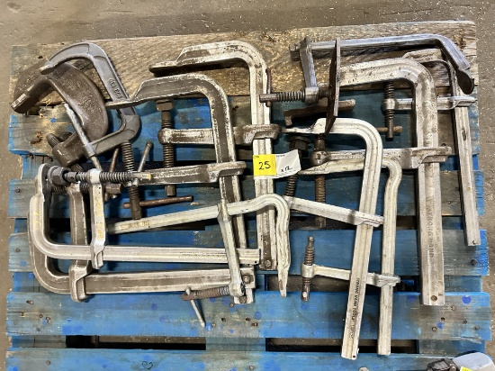 LOT OF ASSORTED CLAMPS