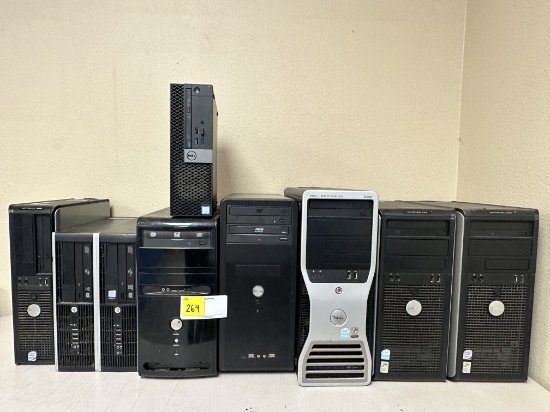 LOT OF 9 COMPUTERS