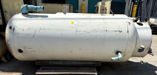 COMMERCIAL STEEL TANK 8 FT. TALL, APPROX 30" DIAMETER
