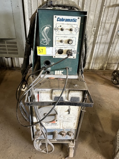COBRAMATIC PUSH-PULL GMAW WIRE FEEDER (MODEL 150-003) & MILLER CP-200 DC ARC WELDING POWER SOURCE