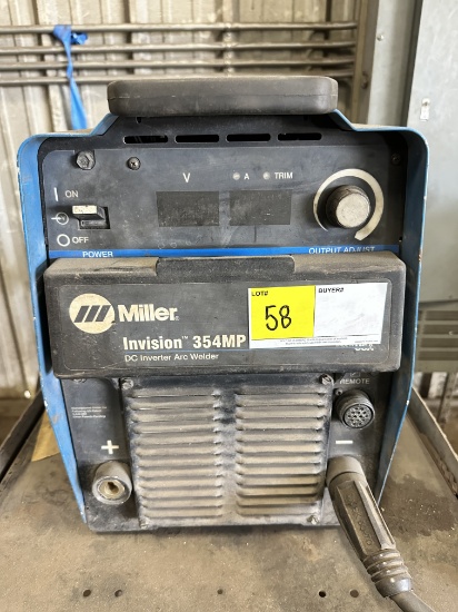 MILLER INVISION 354 DC INVERTER ARC WELDER