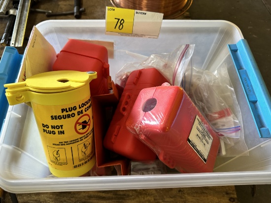 LOT OF LOCKOUT & TAGOUT BOXES