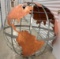 CUSTOM GIANT METAL GLOBE 4 FT. WEIGHT APPROX. 150 LBS.
