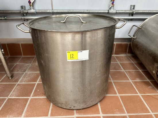 STAINLESS STEEL 100 QT. STOCK POT WITH LID