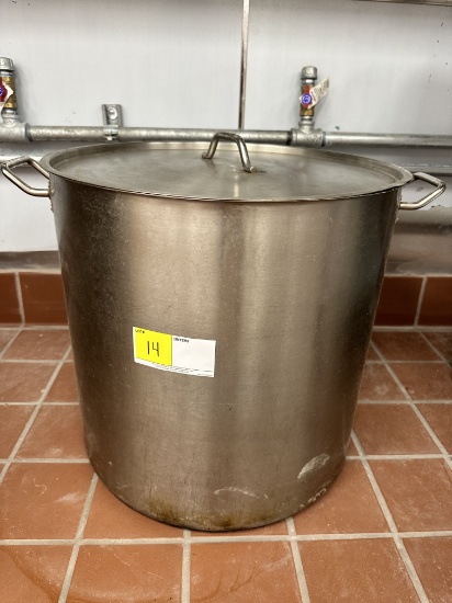 STAINLESS STEEL 100 QT. STOCK POT WITH LID