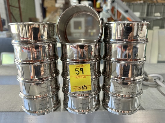 Qty. 15 Newark Sieve No.80, X $