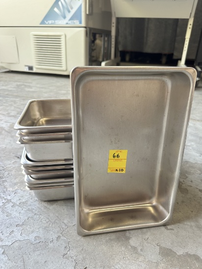 Qty. 10 Polar Ware 1202 (2-1/2 QT/2.38L)  300 Series Stainless Steel Pan, X $