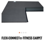 Dollamur Flexi-Connect Fitness Carpet (Charcoal Grey) 6' X 40' X 1 3/8