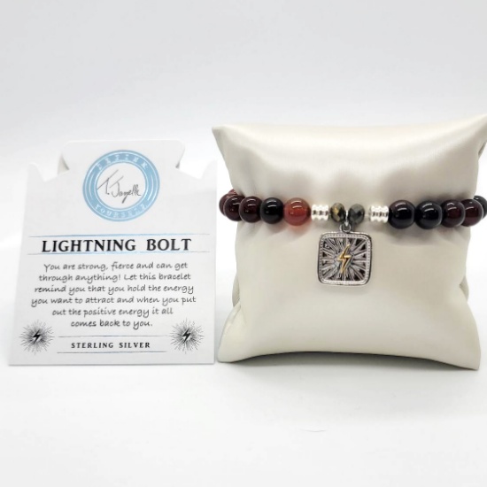 Sardonyx (Lightning Bolt) Bracelet  |  Retail Value: $58