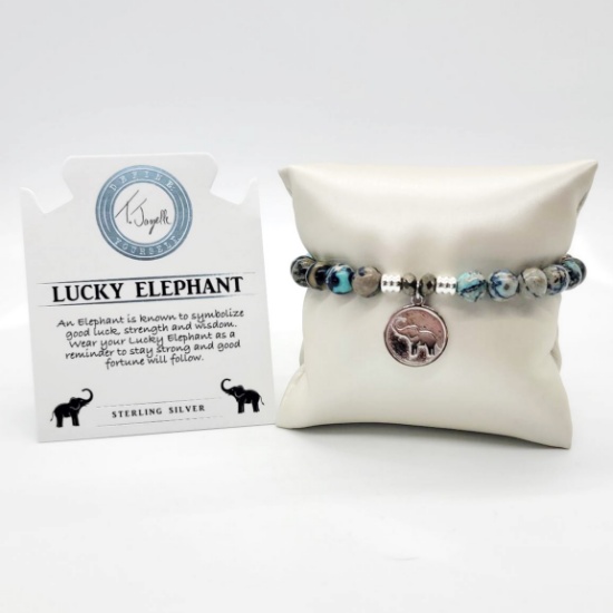 Earth Jasper (Lucky Elephant) Bracelet  |  Retail Value: $58