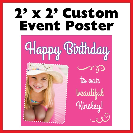Custom Event Poster (2'x2')
