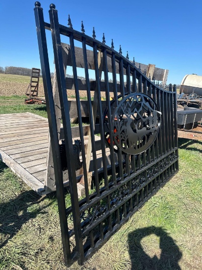 steel driveway gate