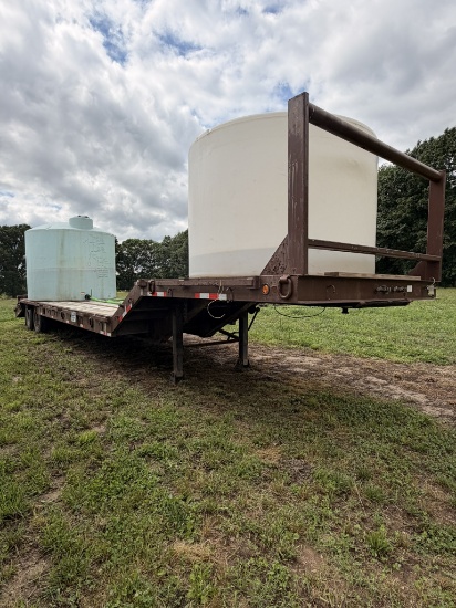 35' Tandum Axle Drop Deck Trailer W/ Dove Tail