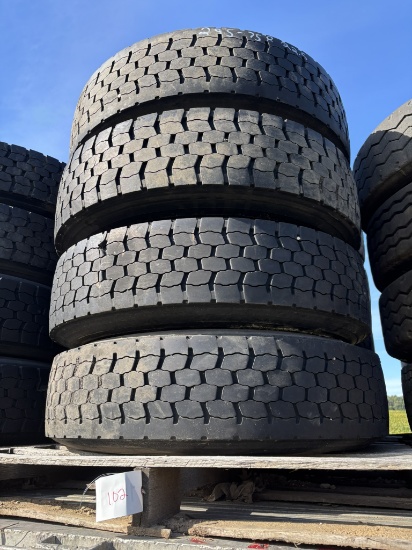 (4) 295-75R x 22.5" TIRES