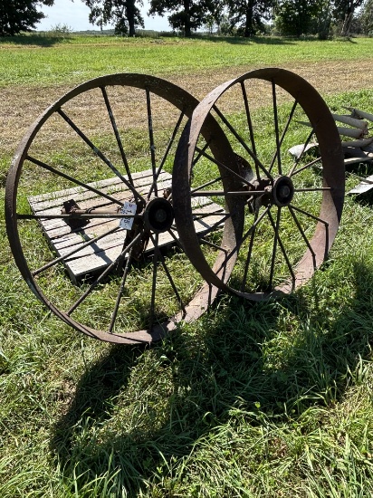 (2) Steel Wheels