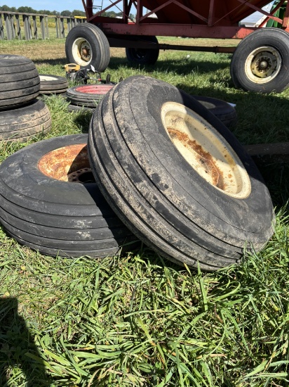 (2) 11L x 15" TIRES ON 6 BOLT RIMS