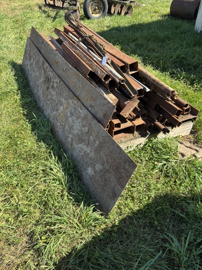 Pallet Of Structural Steel, Box Tubing, Pipe Etc.