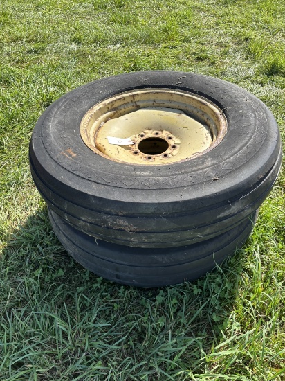 (2) 11.25 x 24" TIRES ON 8 BOLT RIMS