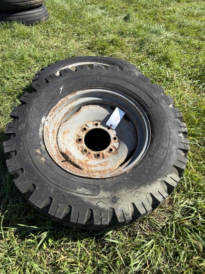 (2) 8.25/20" TIRES ON 8 BOLT RIMS