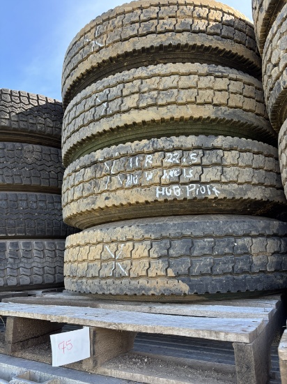 (4) 11R x 22.5 HUB WHEELS