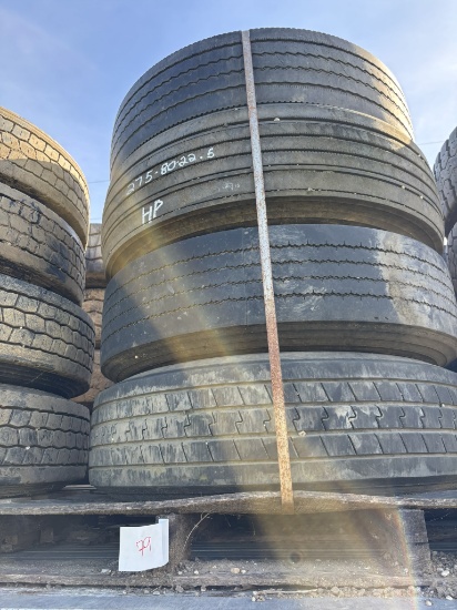 (4) 275-80 x 22.5 TIRES HP