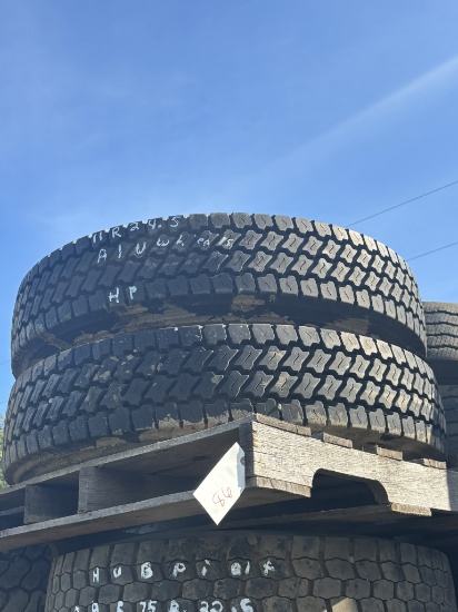 (2) 11R x 24.5 TIRES HP ALUMINUM