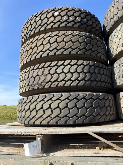 (4) 11R x 22.5 TIRES - BUD WHEELS