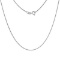 CHARMING ! WHITE GOLD PLATED 925 STERLING SILVER SNAKE CHAIN-20 INCHES