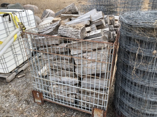 Steel Crate of Firewood