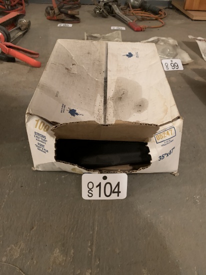 3/4 BOX OF INDUSTRIAL GARBAGE BAGS