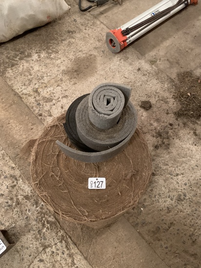 ROLL OF GARDEN EDGE BURLAP AND STYROFOAM