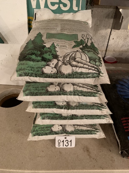 FIVE BAGS OF GRANULAR GYPSUM