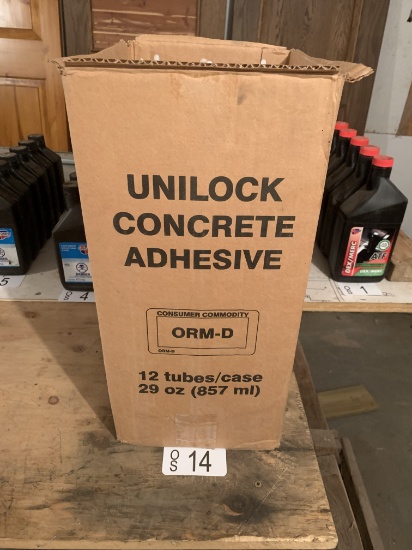 TWELVE NEW UNILOCK CONCRETE ADHESIVE TUBES
