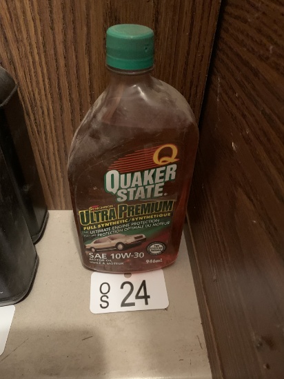 ONE NEW 10W-30 FULL SYNTHETIC MOTOR OIL - QUAKER STATE
