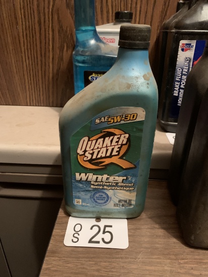 ONE NEW 5W-30 WINTER SYNTHETIC BLEND MOTOR OIL - QUAKER STATE